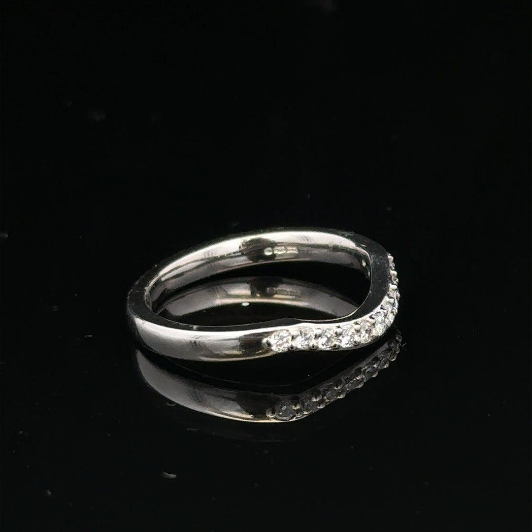Platinum diamond wishbone ring sh24872l