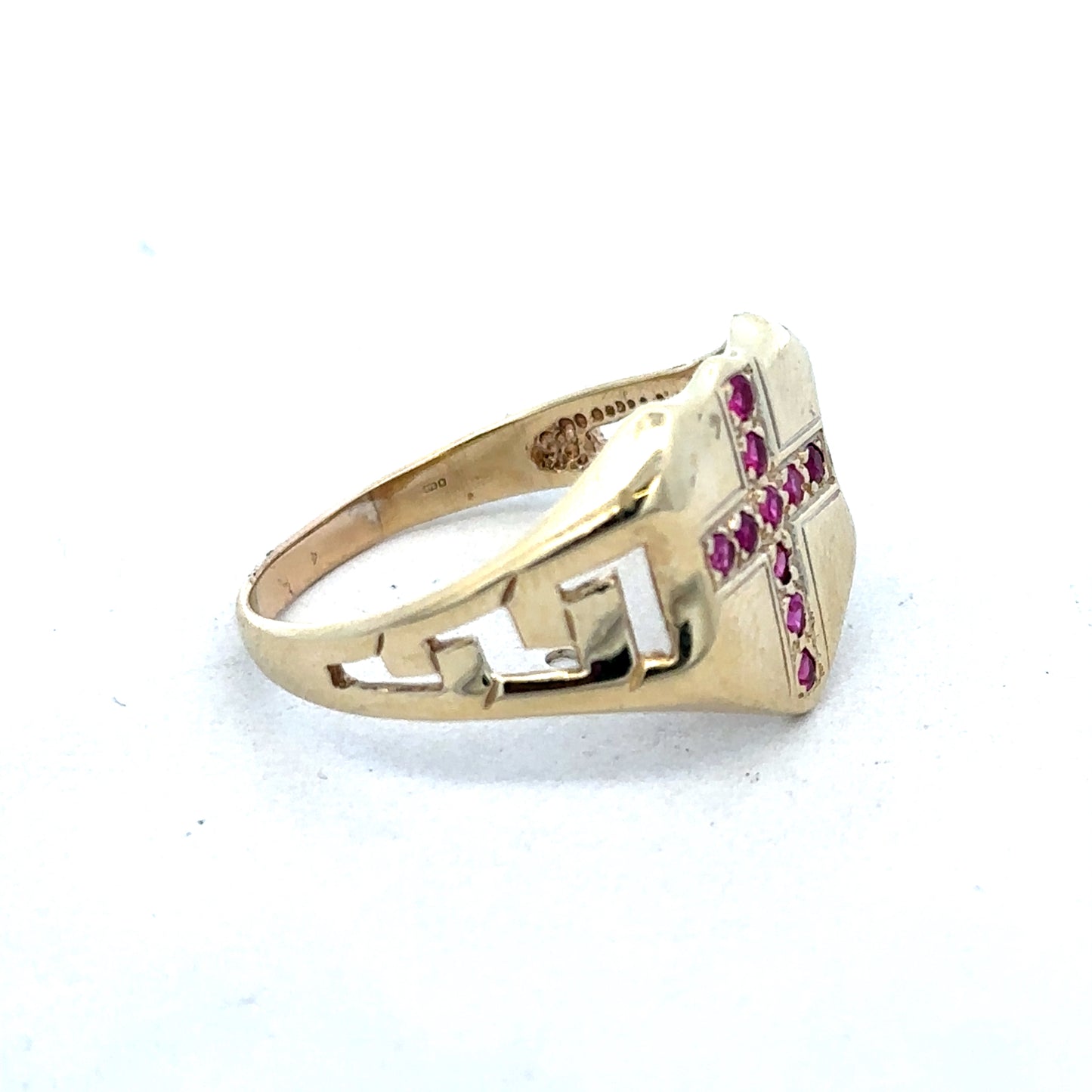 9ct yellow gold ring size Y (sh25313l)
