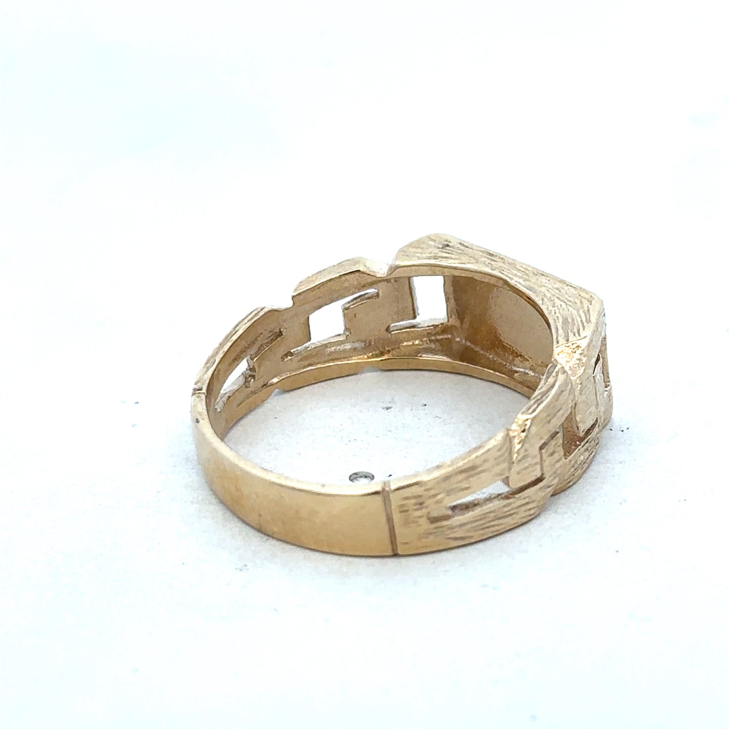 9ct yellow gold ring size Y (sh26330b)