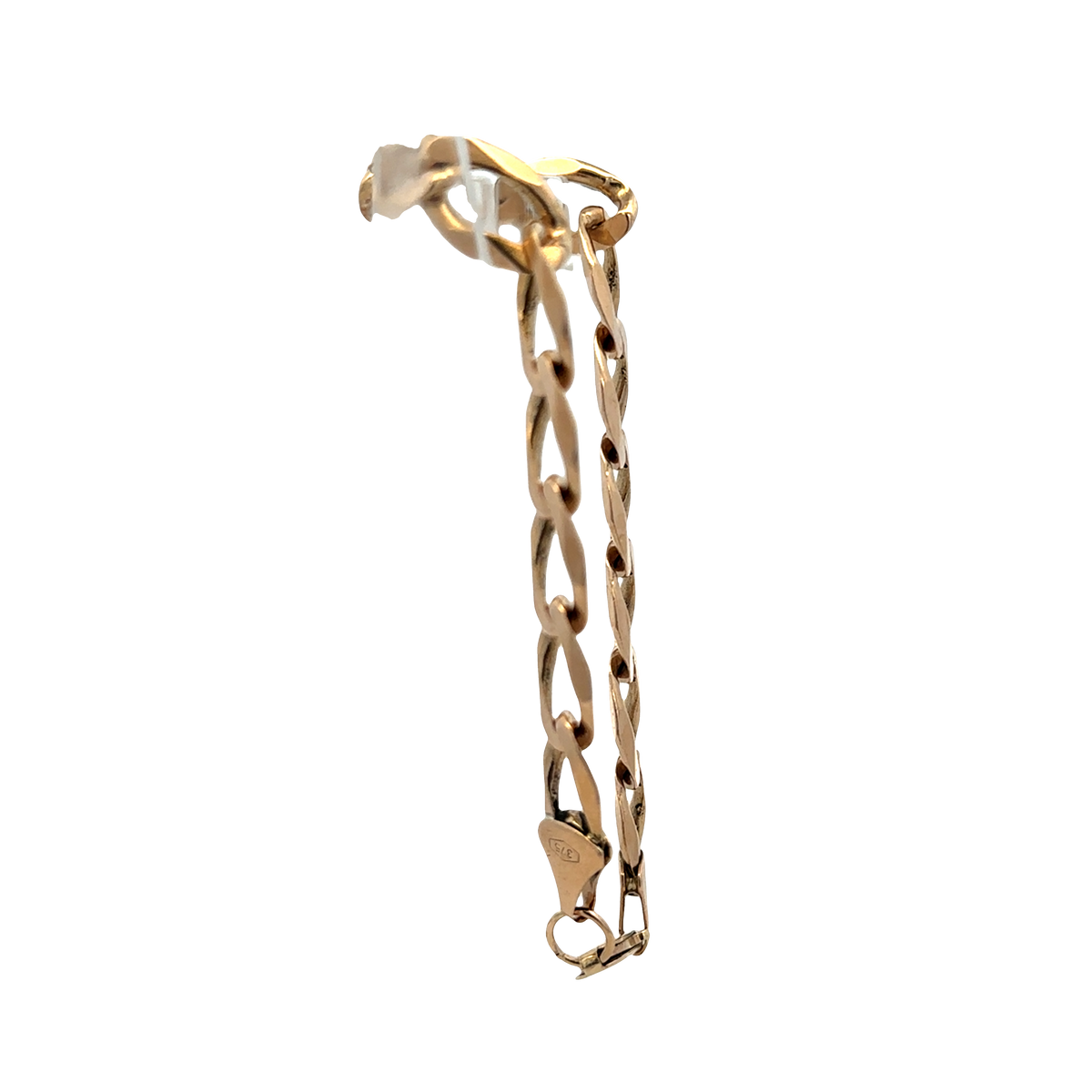 9ct yellow gold curb bracelet 19.6g (sh27568b)