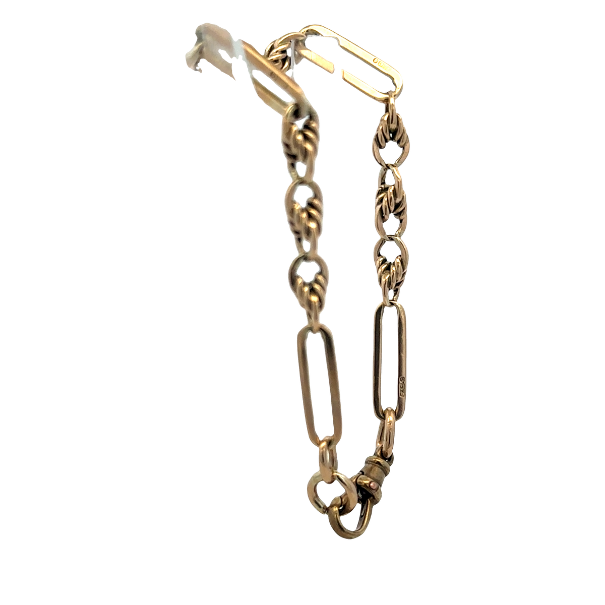 9ct yellow gold bracelet 11.1g (sh25697l)