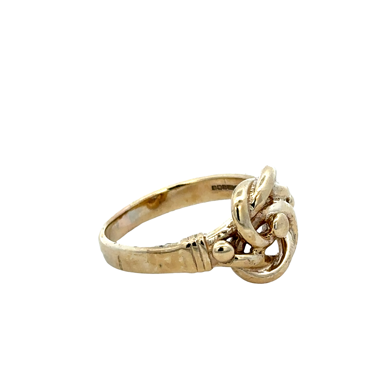 9ct yellow gold knot ring size Z1 (sh25792l)
