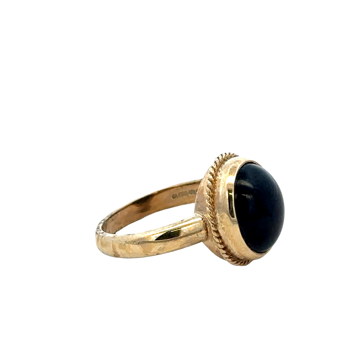 9ct yellow gold ring size N (sh27428b)
