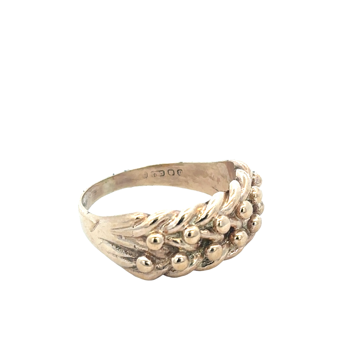 9ct yellow gold keeper ring size S1/2 (sh25710l)