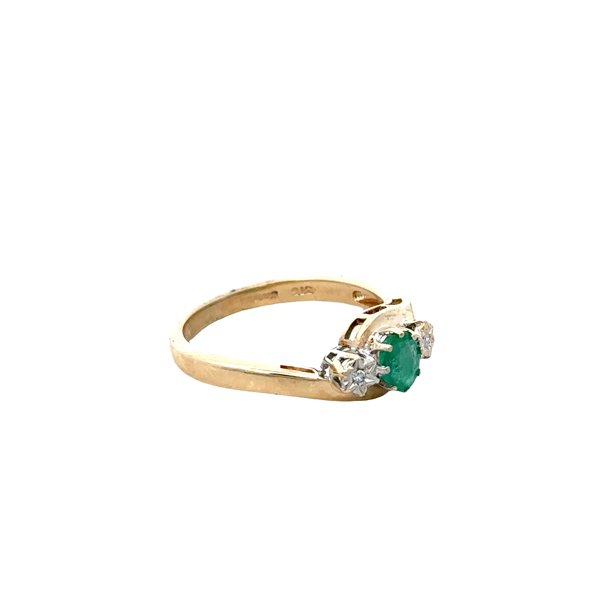 9ct yellow gold diamond ring sh27831b