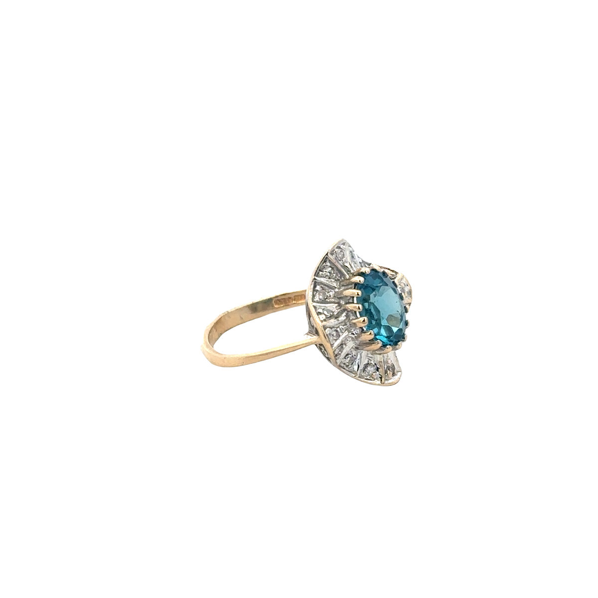 9ct yellow gold diamond ring sh27796b