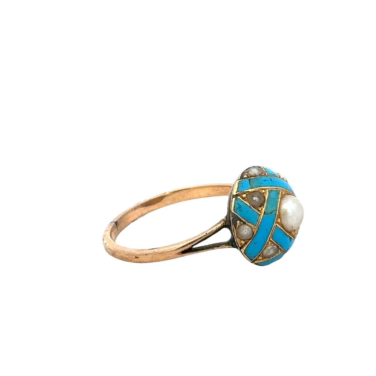 Vintage gold ring size M (sh27267b)
