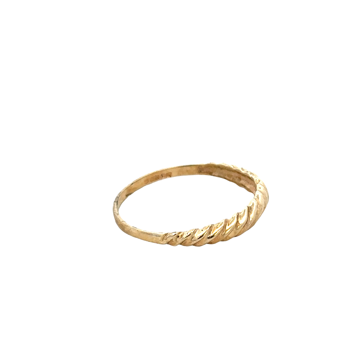 9ct yellow gold ring size R1/2 (sh27691b)