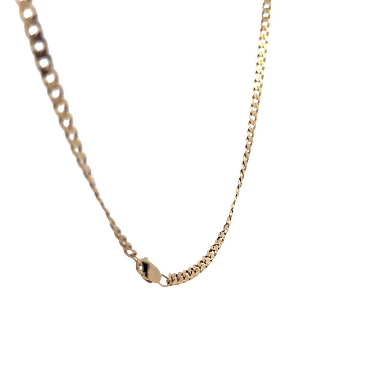 9ct yellow gold curb chain 15.4g (bb1983l)