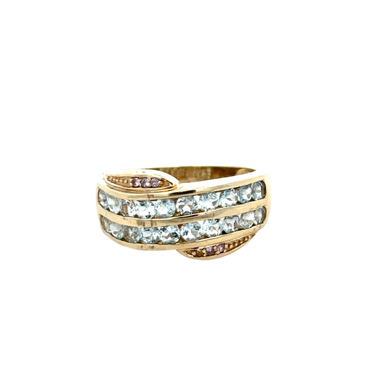 9ct yellow gold ring sh27813b