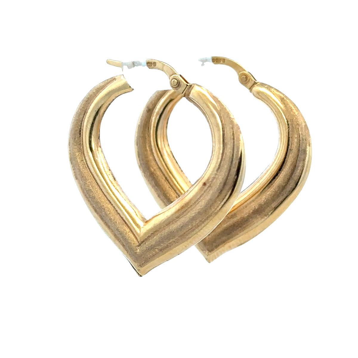 9ct yellow gold hoop earrings 2.7g (sh27798b)