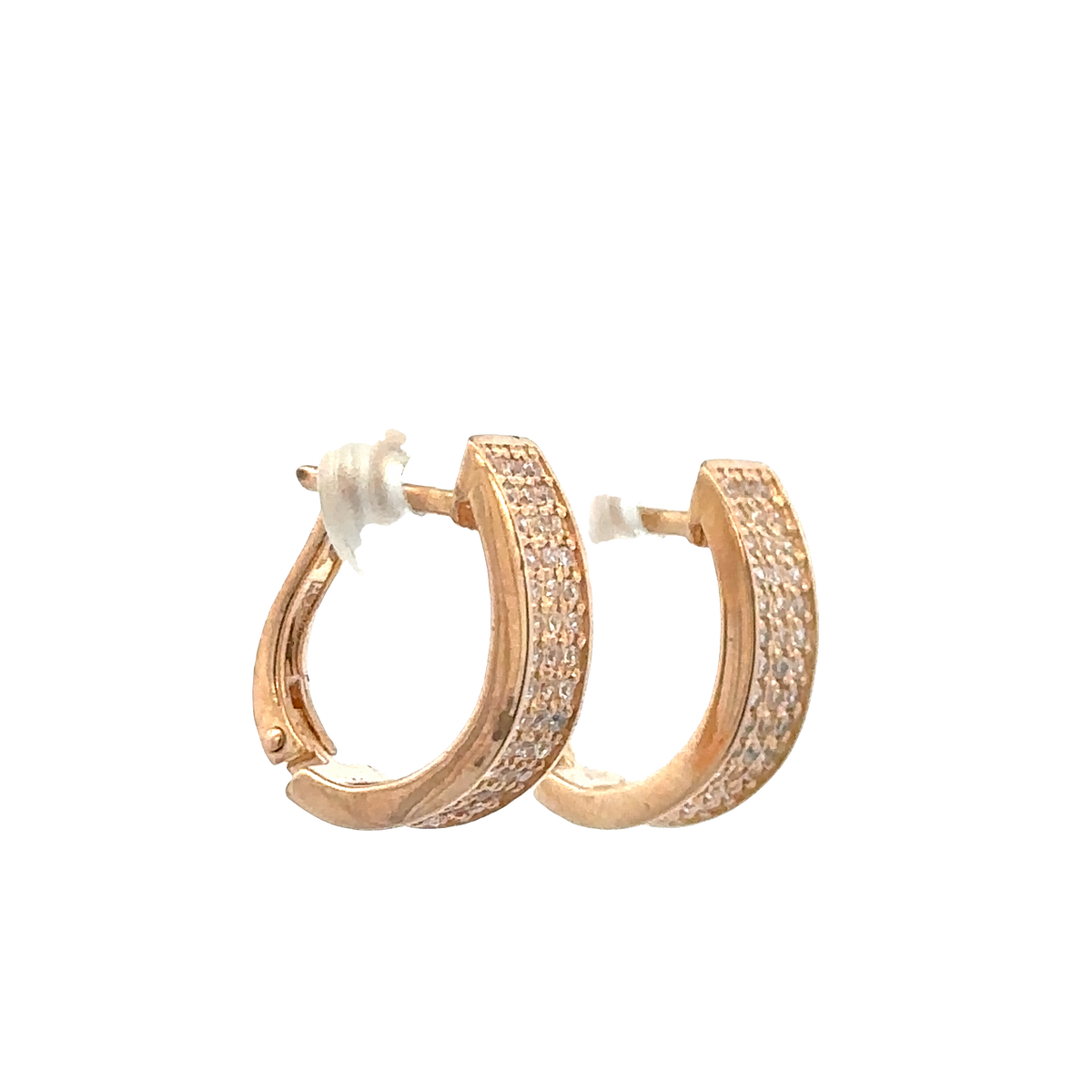 14ct rose gold earrings 4g (sh26481b)