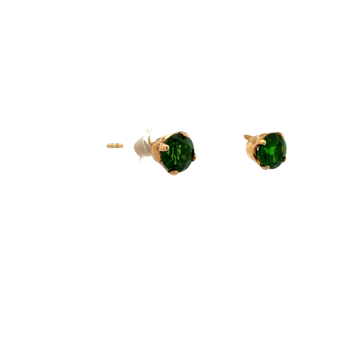 9ct yellow gold gemstone earrings 0.9g (sh26551b)
