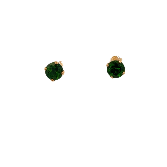 9ct yellow gold gemstone earrings 0.9g (sh26551b)