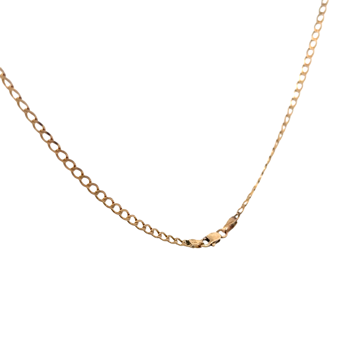 9ct yellow gold curb chain 4.4g (sh27781b)