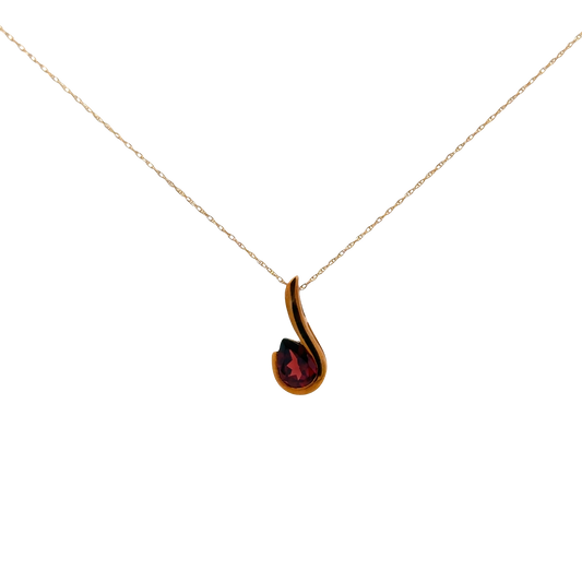9ct yellow gold chain and pendant 1.6g (sh26816b)