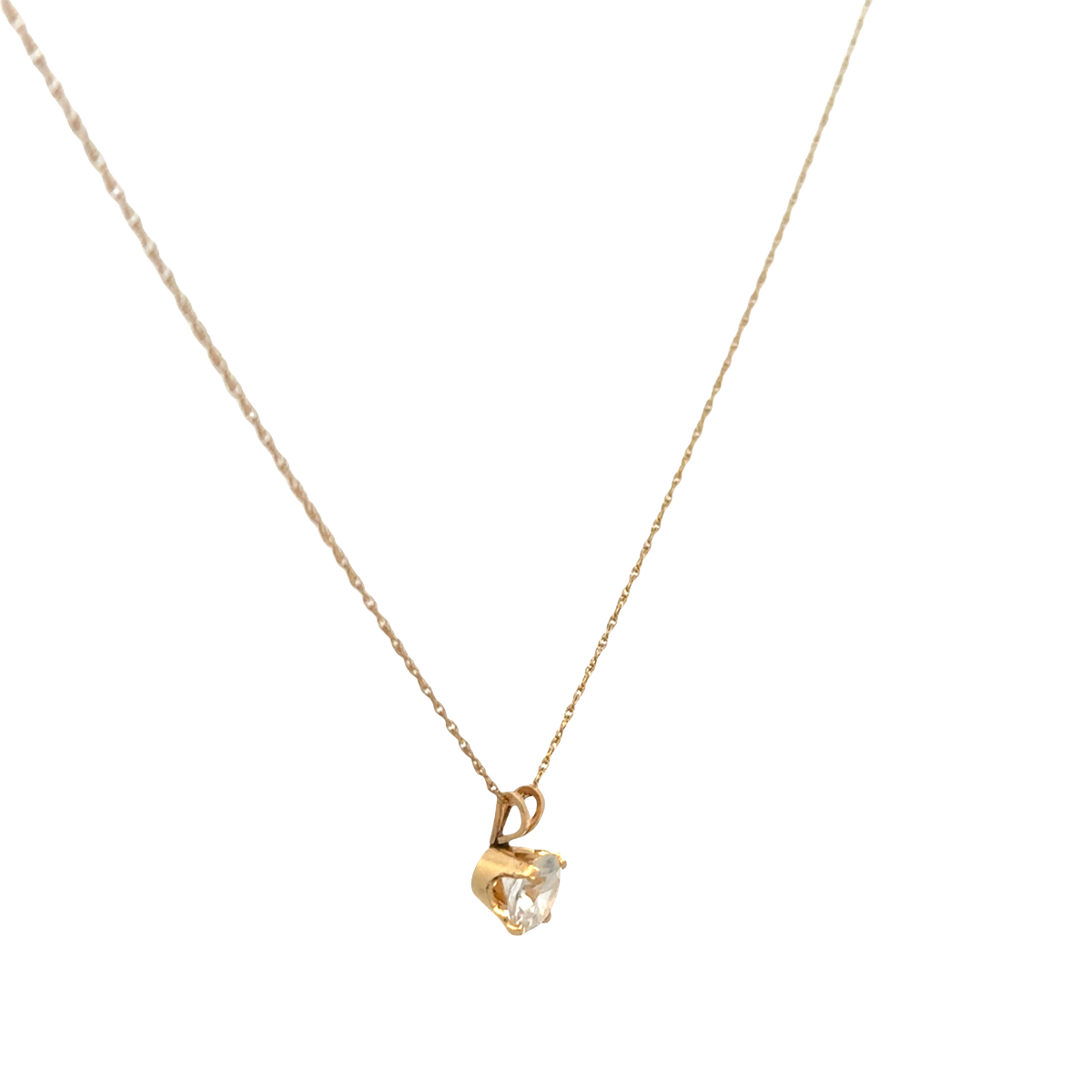 9ct yellow gold chain and pendant 1.5g (sh26817b)
