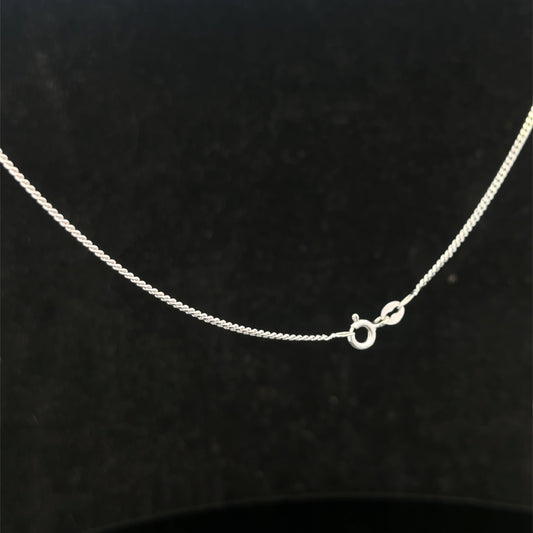 9ct white gold chain 3.4g (sh26530b)