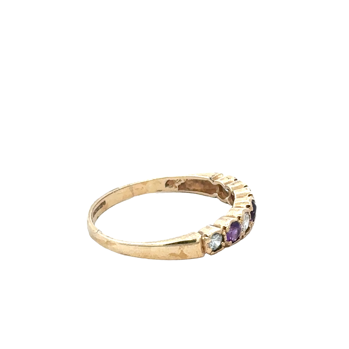 9ct yellow gold ring size P1/2 (sh27665b)