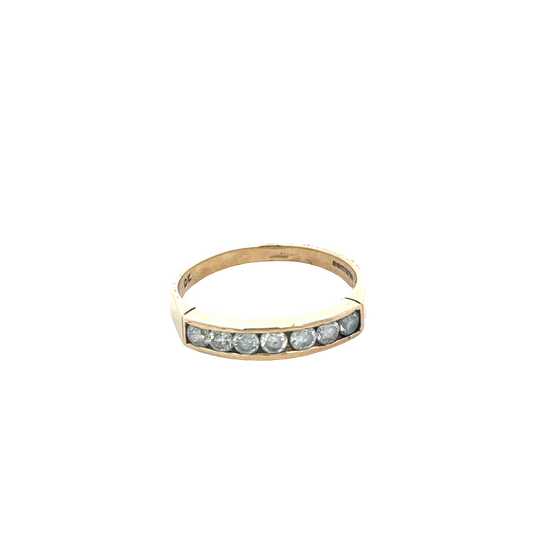 9ct yellow gold ring size M1/2 (sh27882b)