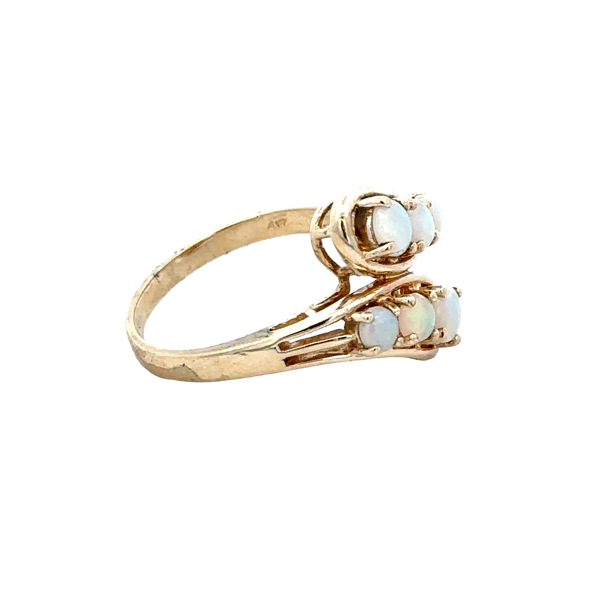 9ct yellow gold ring size M (sh28046b)