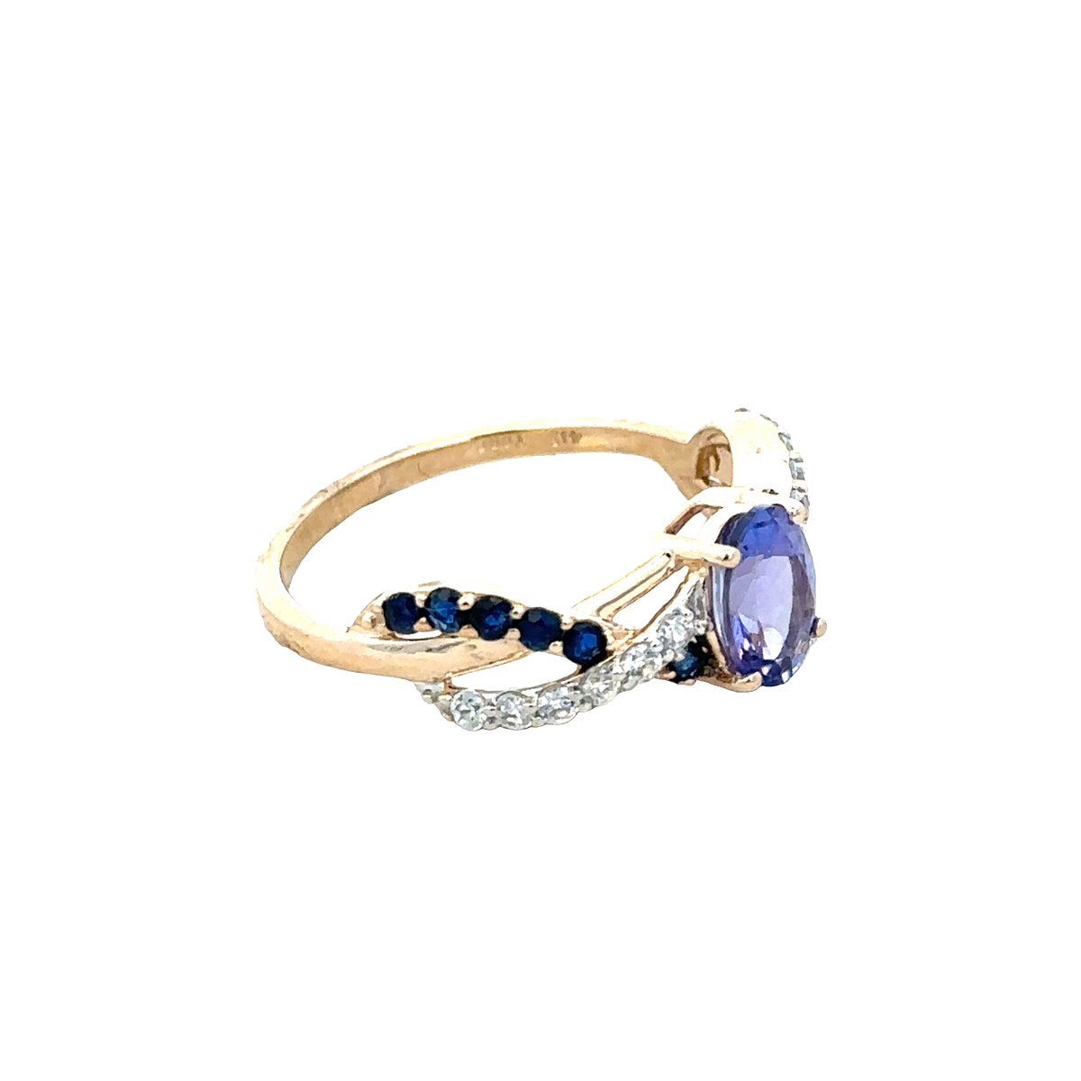 9ct yellow gold ring size N1/2 (sh28075b)