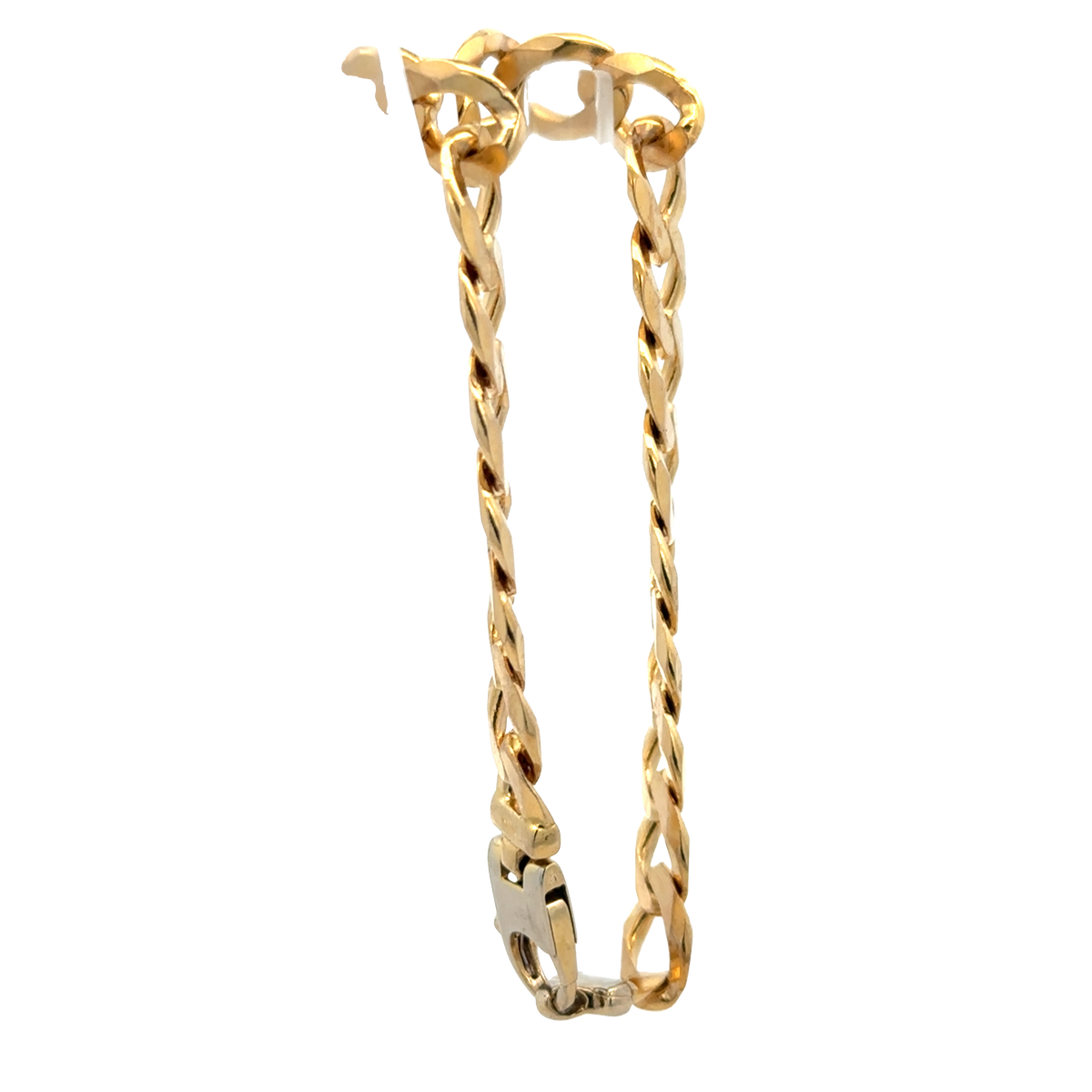 9ct yellow gold curb bracelet 18.9g (sh27976b)