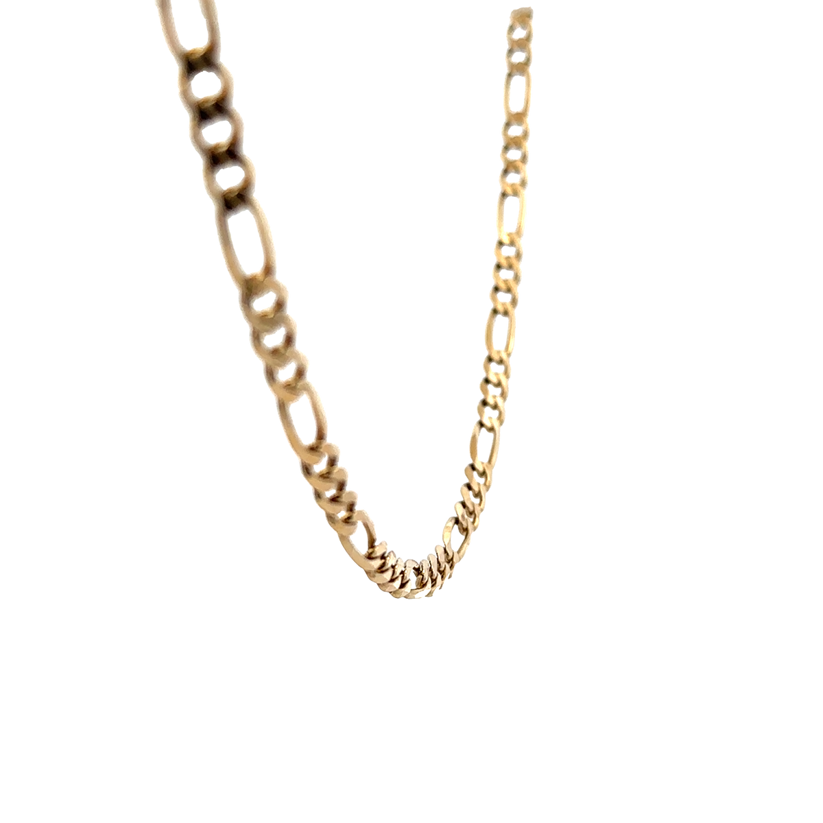 9ct yellow gold figaro chain 17.8g (sh28042b)