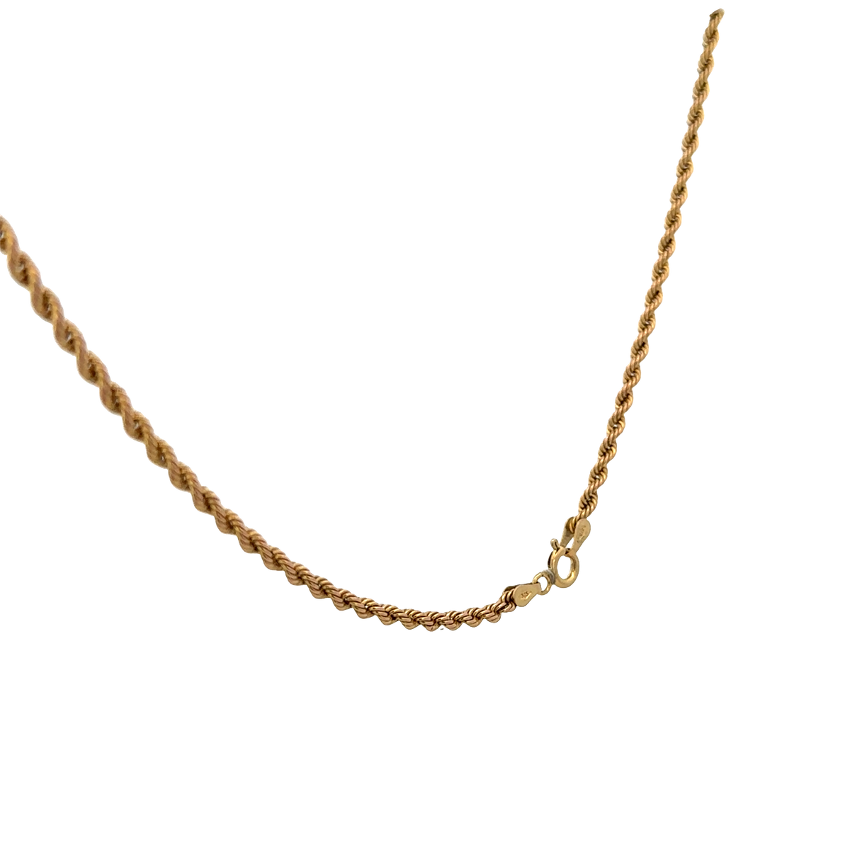 9ct yellow gold rope chain 3.4g (sh28054b)