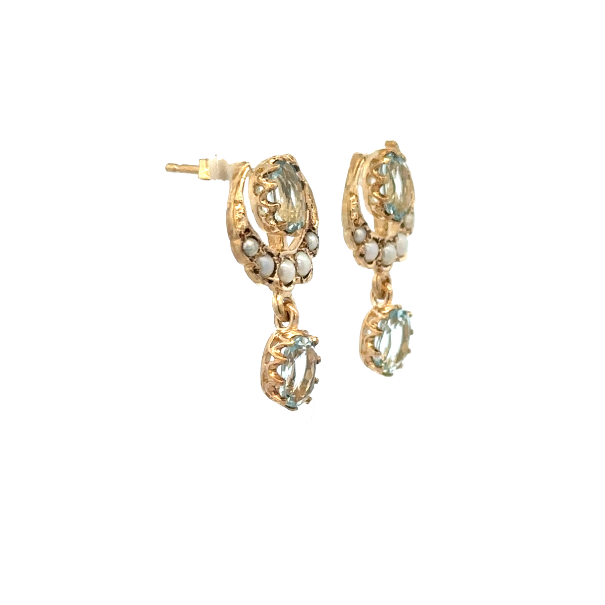 9ct yellow gold earrings 2.8g (sh28078b)