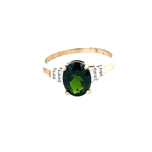 9ct yellow gold ring size N (sh28149b)