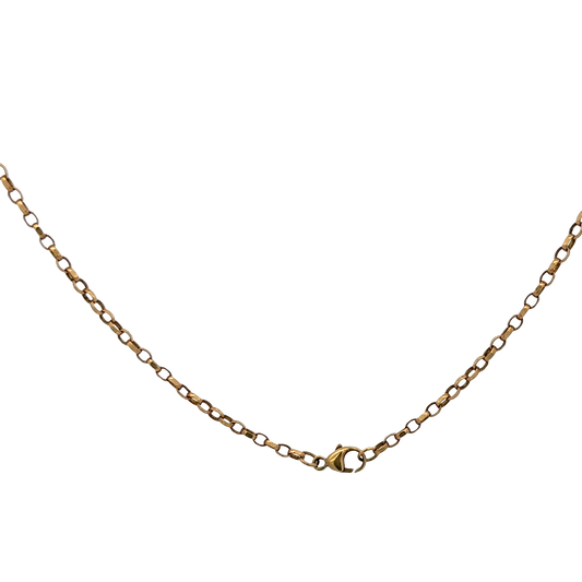 9ct yellow gold belcher chain 6.3g (sh27867b)