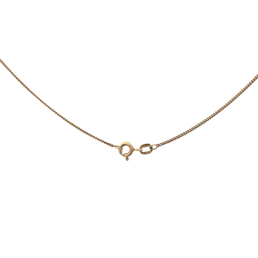 9ct yellow gold Reeves and Sons chain, 2.4g, displayed against a plain background