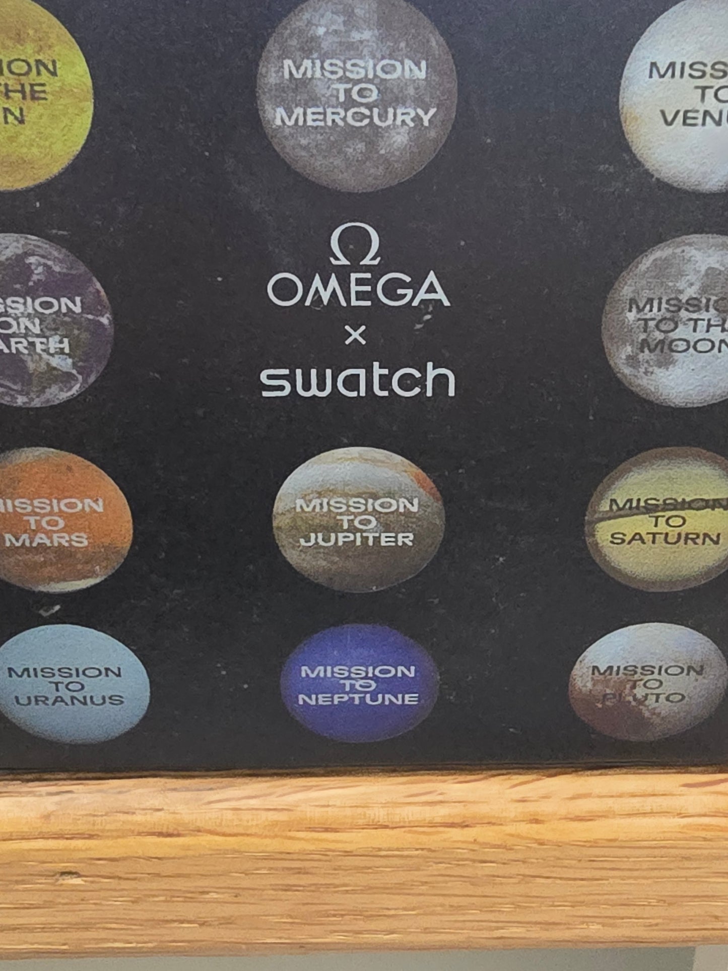 Omega swatch x mission to Neptune watch boxed & papers