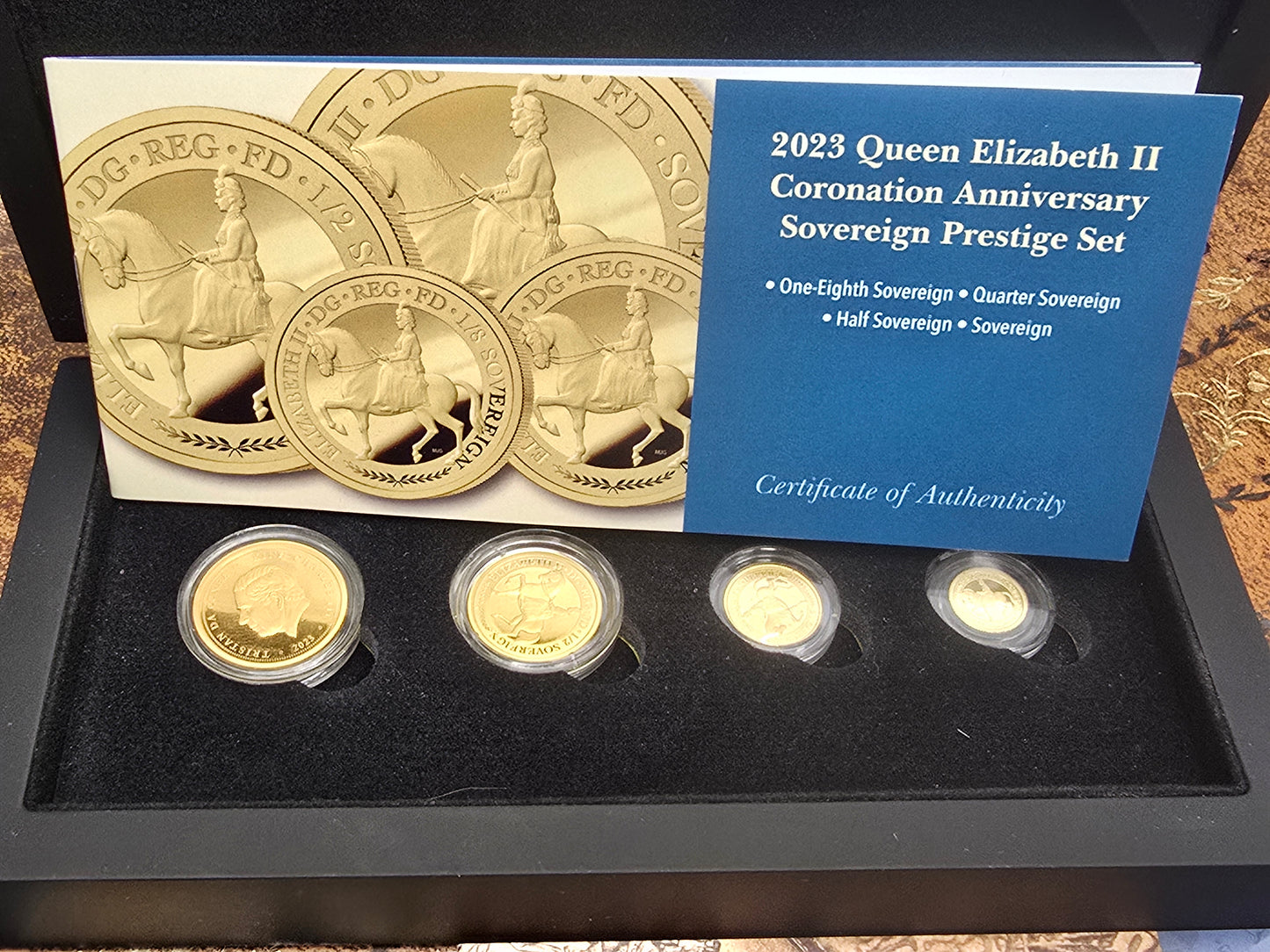 2024 queen Elizabeth full, half, quarter & one eighth sovereign set