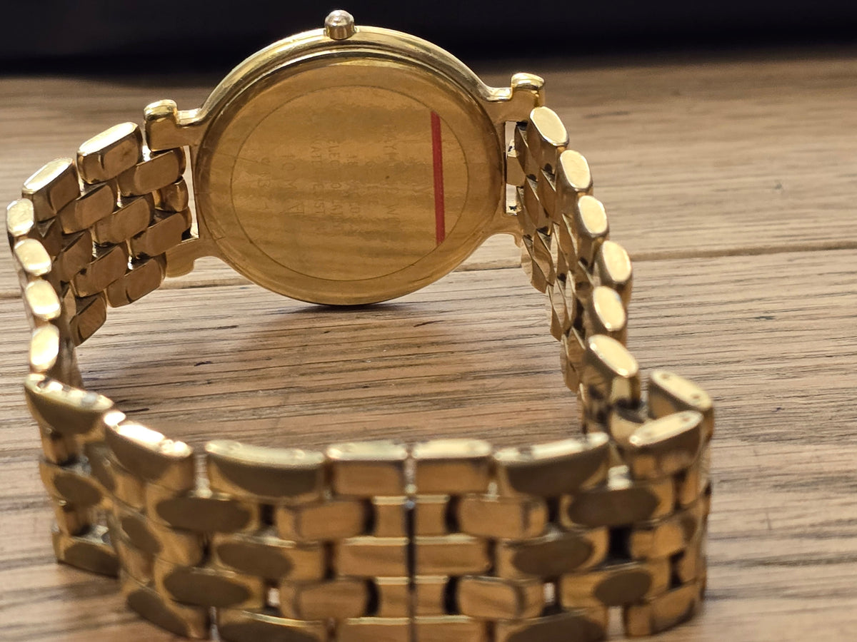 Raymond Weil Genève Gold Plated Blue Dial Date Quartz Watch - Vintage Dress
