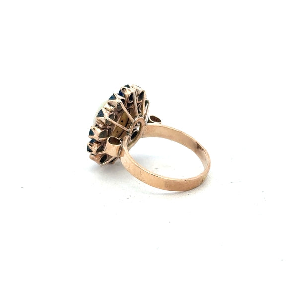 14ct yellow gold ring size M with a simple, polished band, showcasing classic jewelry craftsmanship.
