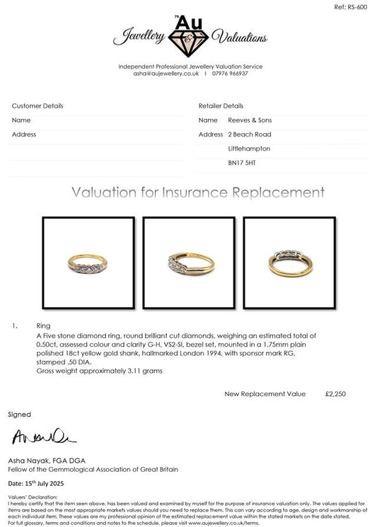 Unbranded 18ct diamond ring featuring a sparkling central diamond set in a sleek band, displayed on a white background.
