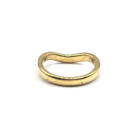 18ct yellow gold diamond ring in size K with sparkling diamonds, showcasing a elegant jewelry design.
