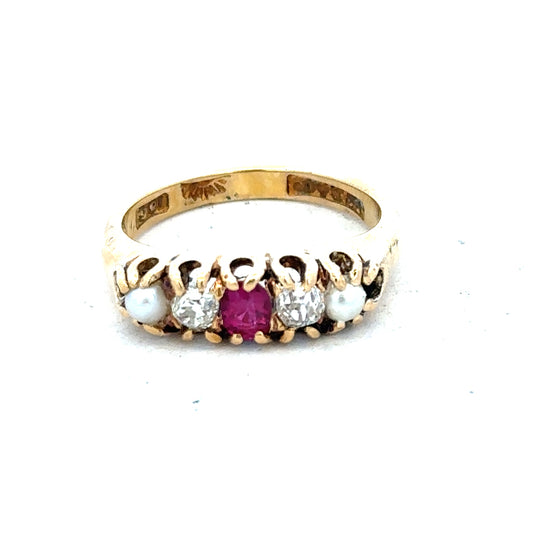 18ct yellow gold diamond ring in size N1/2, featuring a sparkling diamond set in an elegant band