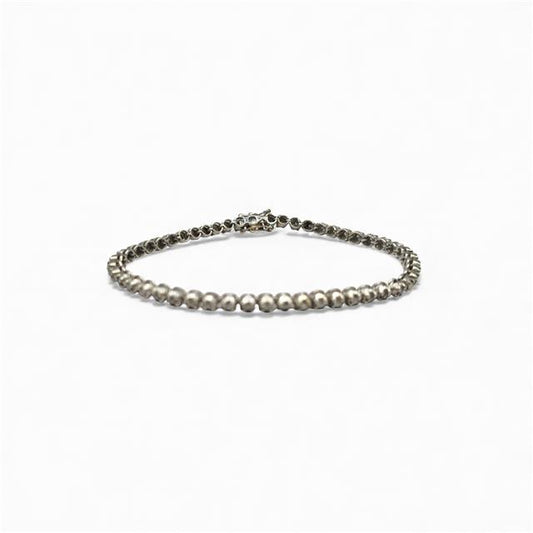 9ct white gold diamond tennis bracelet featuring sparkling diamonds on a sleek, elegant chain with secure clasp.