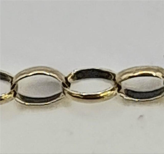 9ct yellow gold belcher chain weighing 6.6g, unbranded, featuring classic interlinked gold links on a plain background.