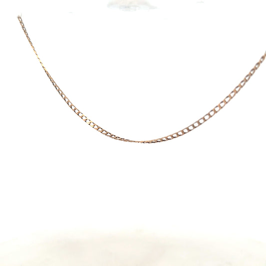 9ct yellow gold chain weighing 3.1g, unbranded, with a classic link design, displayed against a neutral background.
