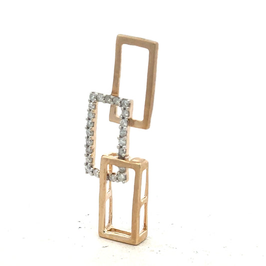9ct yellow gold diamond pendant with sparkling diamonds, weighing 1.8g, showcasing elegant jewelry design.