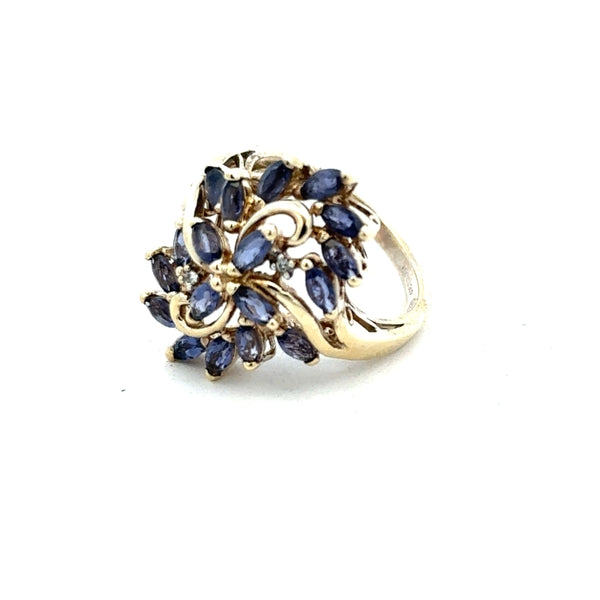 Yellow gold ring in size L with a smooth band, crafted from 9ct yellow gold, displayed on a neutral background.