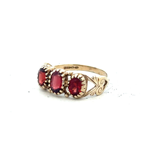 9ct yellow gold ring in size L with a smooth band, unbranded. Perfect for everyday wear and special occasions.