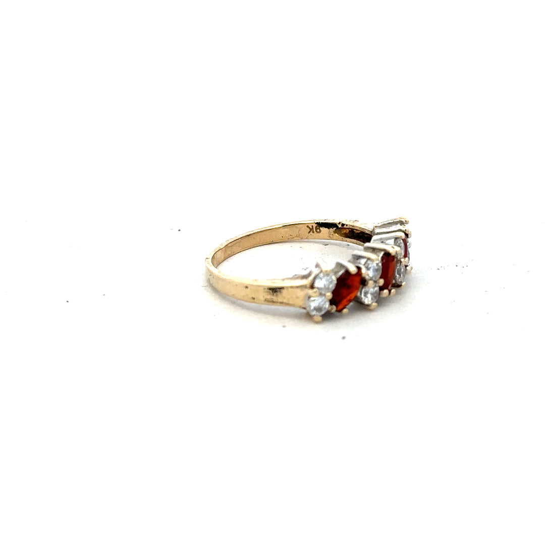9ct yellow gold ring size L1/2, unbranded, with a smooth polished band suitable for everyday wear.