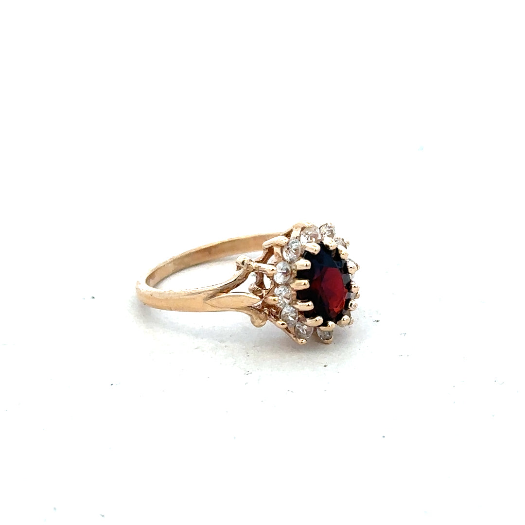 9ct yellow gold ring in size M with a smooth band, showcasing a classic and elegant design.