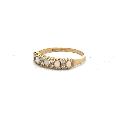 9ct yellow gold ring in size N with a smooth band, unbranded, showcasing a classic and elegant jewelry design.