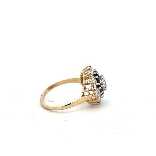 9ct yellow gold ring in size N, unbranded, with a simple polished band visible in the image.